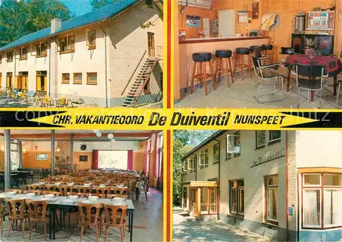 AK / Ansichtskarte Nunspeet Chr Vakantieoord De Duiventil Bar Gastraum Kat. Nunspeet