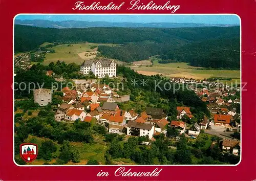 AK / Ansichtskarte Lichtenberg Odenwald Fliegeraufnahme  Kat. Fischbachtal