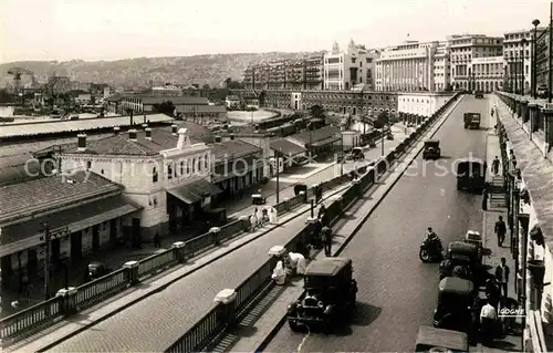 AK / Ansichtskarte Alger Algerien La gare et rampe Magenta