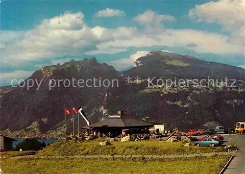 AK / Ansichtskarte Aeschiried Restaurant Chemihuette Thunersee Rothorn Niederhorn Kat. Aeschiried