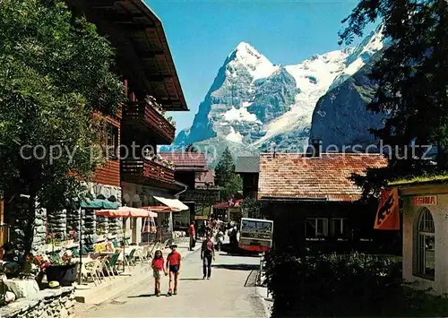 AK / Ansichtskarte Muerren BE Dorfstrasse mit Eiger Kat. Muerren