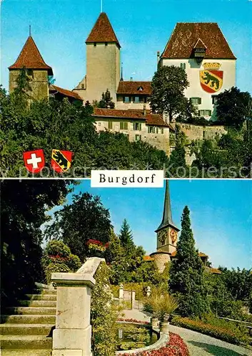 AK / Ansichtskarte Burgdorf Bern Schloss Protestantische Kirche Kat. Hasle Burgdorf