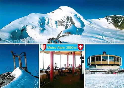 AK / Ansichtskarte Saas Fee Drehrestaurant Metro Alpin Kat. Saas Fee