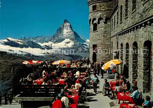 AK / Ansichtskarte Zermatt VS Kulmhotel Gornergrat Matterhorn Kat. Zermatt