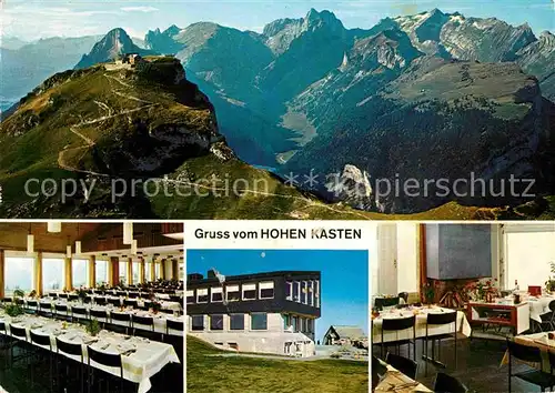 AK / Ansichtskarte Hoher Kasten Fliegeraufnahme Kat. Appenzeller Alpen