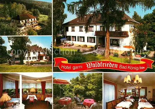 AK / Ansichtskarte Bad Koenig Odenwald Hotel Garni Waldfrieden  Kat. Bad Koenig