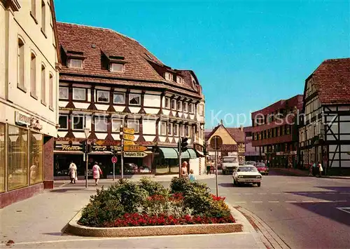 AK / Ansichtskarte Hoexter Weser Westerbachstrasse und Marktstrasse Kat. Hoexter