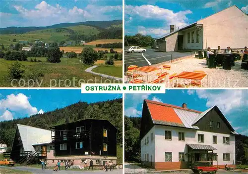 AK / Ansichtskarte Ostruzna Petrikov Panorama Nakupni stredisko Turisticka ubytovna TJ Tatran Litovel Skola v prirode