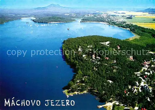 AK / Ansichtskarte Machovo Jezero Fliegeraufnahme Kat. Tschechische Republik