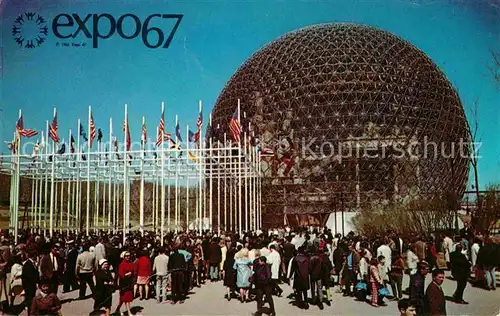 AK / Ansichtskarte Exposition Universelle Internationale Montreal 1967 Pavillon des Etats Unis 