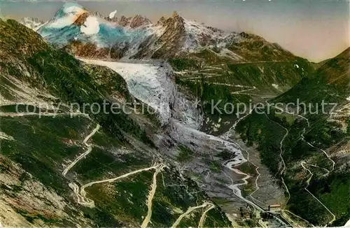 AK / Ansichtskarte Gletscher Furkastrasse Grimselstrasse Gletsch  Kat. Berge