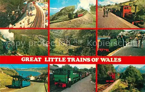 AK / Ansichtskarte Eisenbahn Little Trains of Wales Bala Lake Talyllyn Welshpool Festiniog Kat. Eisenbahn