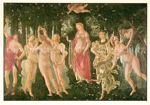 AK / Ansichtskarte Kuenstlerkarte Sando Botticelli Fruehling 14778 79 Fruehrenaissance  Kat. Kuenstlerkarte