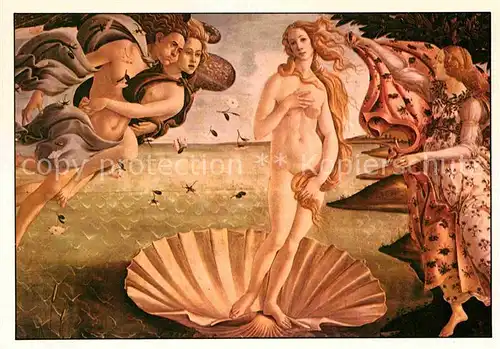 AK / Ansichtskarte Botticelli De geboorte van Venus 1486 Fruehrenaissance  Kat. Kuenstlerkarte