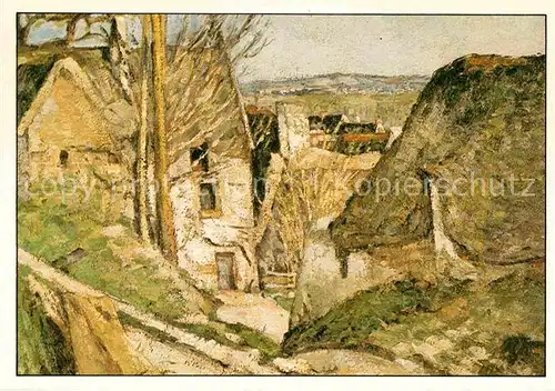 AK / Ansichtskarte Kuenstlerkarte Paul Cezanne Haus des Gehenkten 1873 Impressionismus Kat. Kuenstlerkarte
