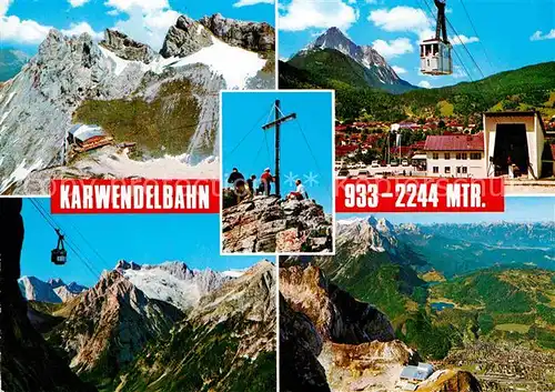 AK / Ansichtskarte Seilbahn Karwendel Mittenwald Bergstation Restaurant Dreitorspitze  Kat. Bahnen