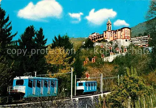 AK / Ansichtskarte Zahnradbahn Locarno Snatuario della Madonna del Sasso  Kat. Bergbahn
