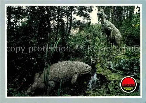 AK / Ansichtskarte Dinosaurier Mastodonsaurus Corythosaurus  Saurierpark Kleinwelka  Kat. Tiere