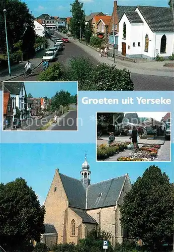 AK / Ansichtskarte Yerseke Strassenpartie Kirche Kat. Yerseke Reimerswaal