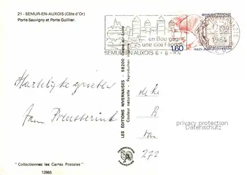 AK / Ansichtskarte Semur en Auxois Porte Sauvigny et Porte Guillier Kat. Semur en Auxois