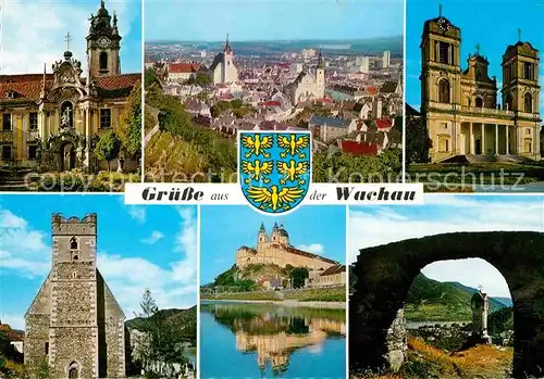 AK / Ansichtskarte Wachau Oesterreich Duernstein Krems Goettweig St Michael Melk Spitz  Kat. Oesterreich