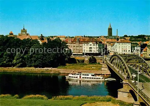 AK / Ansichtskarte Minden Westfalen Wesertor mit Domblick und Marienkirche Kat. Minden