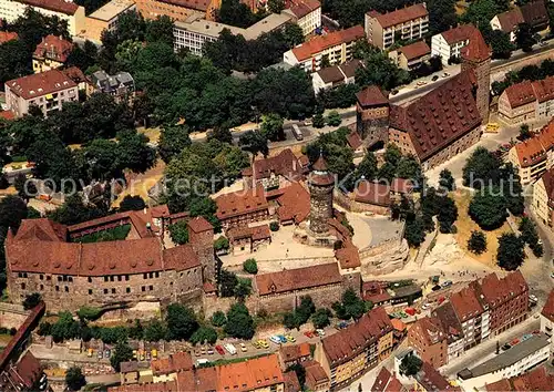 AK / Ansichtskarte Nuernberg Kaiserburg Fliegeraufnahme Kat. Nuernberg