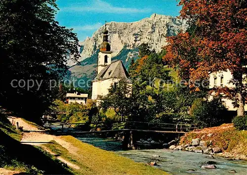 AK / Ansichtskarte Ramsau Berchtesgaden Bergkirchlein mit Reiteralpe Kat. Ramsau b.Berchtesgaden