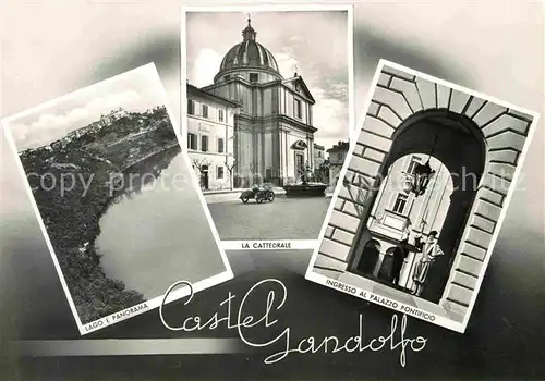 AK / Ansichtskarte Castel Gandolfo Latium Lago Cattedrale Ingresso al Palazzo Pontificio Kat. 