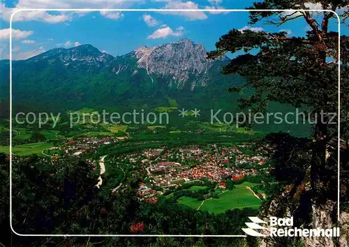 AK / Ansichtskarte Bad Reichenhall Gesamtansicht mit Zwiesel und Hochstaufen Chiemgauer Alpen Alpenpanorama Kat. Bad Reichenhall