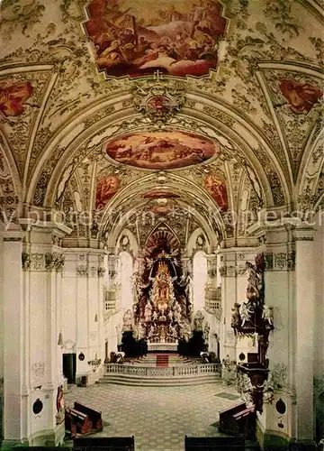 AK / Ansichtskarte Goessweinstein Innenansicht Basilika Erbauer Balthasar Neumann 18. Jhdt. Kat. Goessweinstein