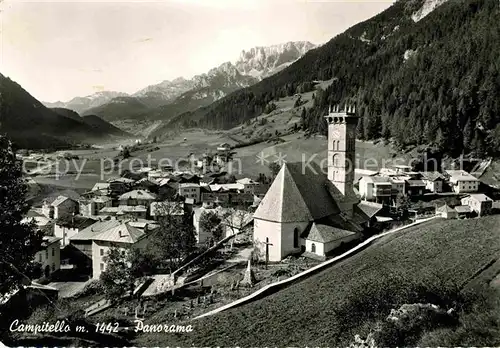 AK / Ansichtskarte Campitello Fassa Kirchenpartie Kat. Italien