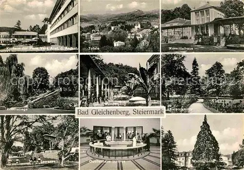 AK / Ansichtskarte Bad Gleichenberg Kurheim Rosenstiege Quellenhaus Kurpark Wandelgang Kat. Bad Gleichenberg