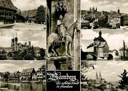 AK / Ansichtskarte Bamberg Dom Klein Venedig Alte Hofhaltung Kat. Bamberg