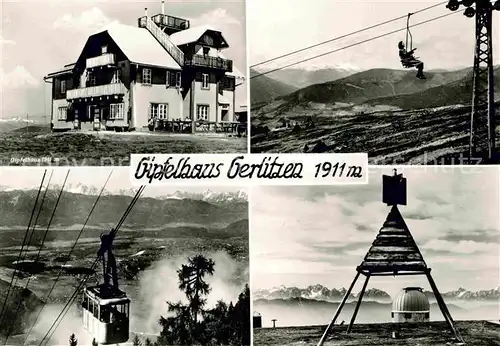 AK / Ansichtskarte Gerlitzen Sulters Gipfelhaus Seilbahn Kat. Arriach