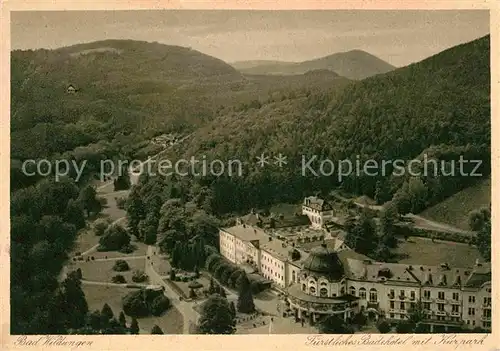 AK / Ansichtskarte Bad Wildungen Fuerstliches Badhotel mit Kurpark Kat. Bad Wildungen