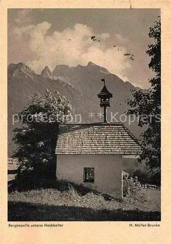 AK / Ansichtskarte Hochkalter Bergkapelle  Kat. Ramsau b.Berchtesgaden
