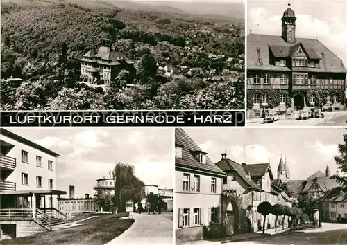 AK / Ansichtskarte Gernrode Harz Fliegeraufnahme Ortspartien Kat. Gernrode Harz
