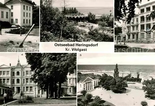 AK / Ansichtskarte Heringsdorf Ostseebad Usedom Kurpromenade Erholungsheime Camara M`Balia Einheit Kulturhaus Kat. Heringsdorf