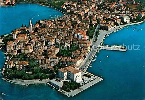 AK / Ansichtskarte Porec Altstadt Hafen Fliegeraufnahme Kat. Kroatien