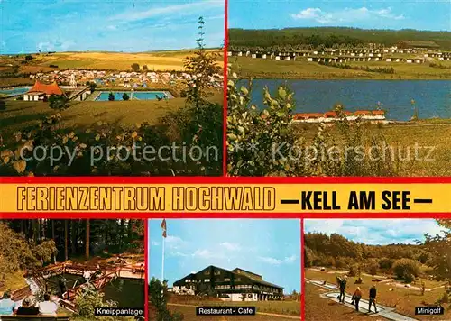 AK / Ansichtskarte Kell See Restaurant im Ferienzentrum Hochwald Kneippanlage Minigolf Kat. Kell am See