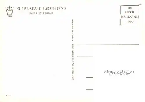 AK / Ansichtskarte Bad Reichenhall Kuranstalt Fuerstenbad Kat. Bad Reichenhall
