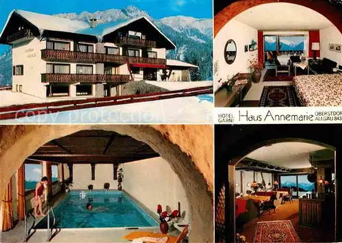 AK / Ansichtskarte Oberstdorf Hotel Haus Annemarie Kat. Oberstdorf