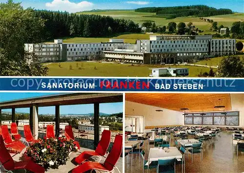 AK / Ansichtskarte Bad Steben Sanatorium Franken  Kat. Bad Steben