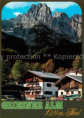 AK / Ansichtskarte Wilder Kaiser Unterkunftshaus Griesneralm Kat. Wildermieming