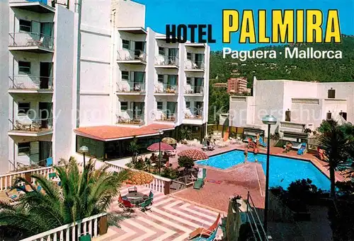 AK / Ansichtskarte Paguera Mallorca Islas Baleares Hotel Palmira Pool Kat. Calvia