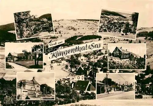 AK / Ansichtskarte Klingenthal Vogtland Teilansichten Landschaftspanorama Kat. Klingenthal Sachsen