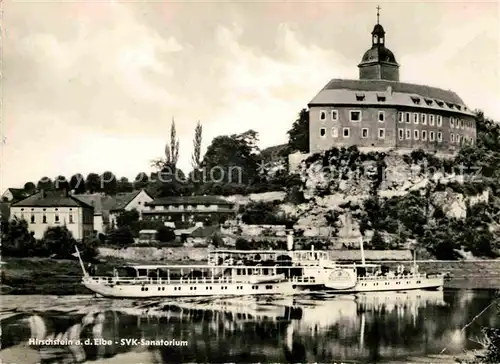 AK / Ansichtskarte Hirschstein Elbe Riesa SVK Sanatorium Dampfer Kat. Hirschstein Riesa