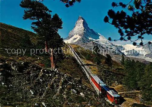 AK / Ansichtskarte Gornergratbahn Zermatt Matterhorn Mt. Cervin  Kat. Gornergrat