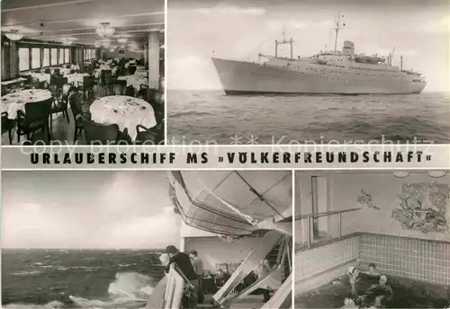 AK / Ansichtskarte Schiffe Ships Navires MS Voelkerfreundschaft  / Schiffe /